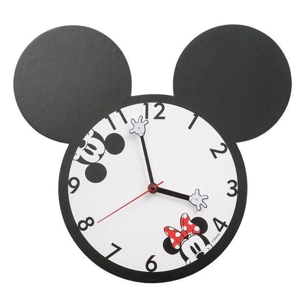 Mickey & Minnie Mouse Ear Wall Clock