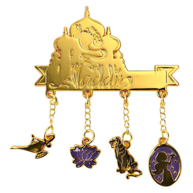 Aladdin Charmed Lapel Pin - Princess Jasmin & More