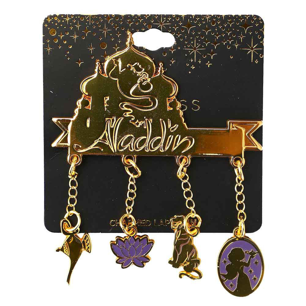 Aladdin Charmed Lapel Pin - Princess Jasmin & More