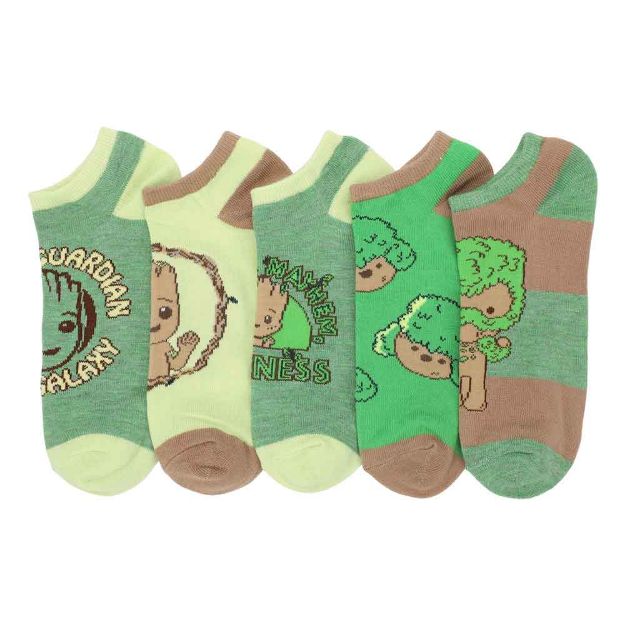 MARVEL - I Am Groot - 5 Pair of Ankle Socks