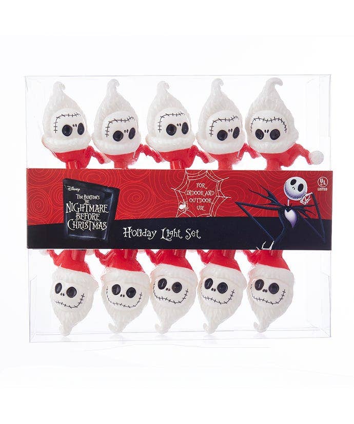 10L NIGHTMARE BEFORE CHRISTMAS Jack Skeleton LIGHT SET