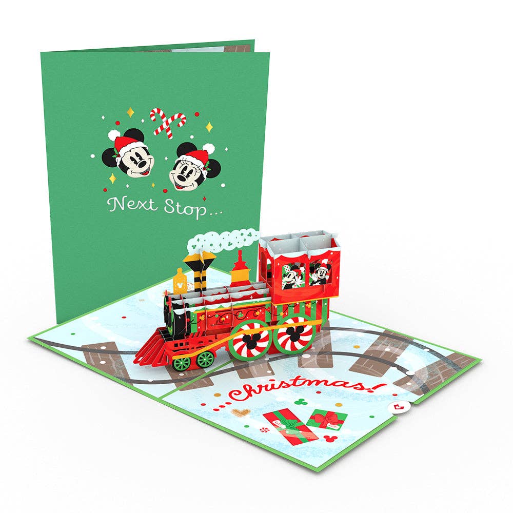 Disney's Mickey & Minnie Christmas Train 5''x7'' Card