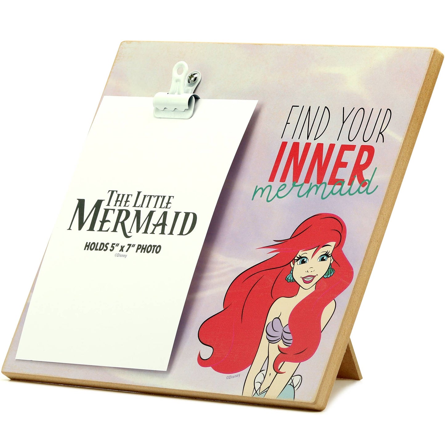 Disney The Little Mermaid Ariel Inner Voice - Wood Photo Clip Frame