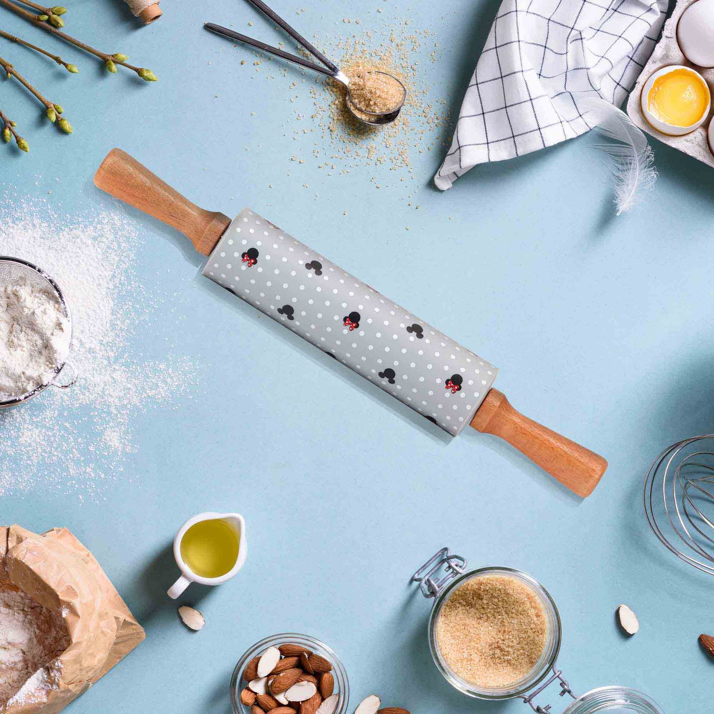 Disney Mickey & Minnie Mouse Polka Dot Rolling Pin