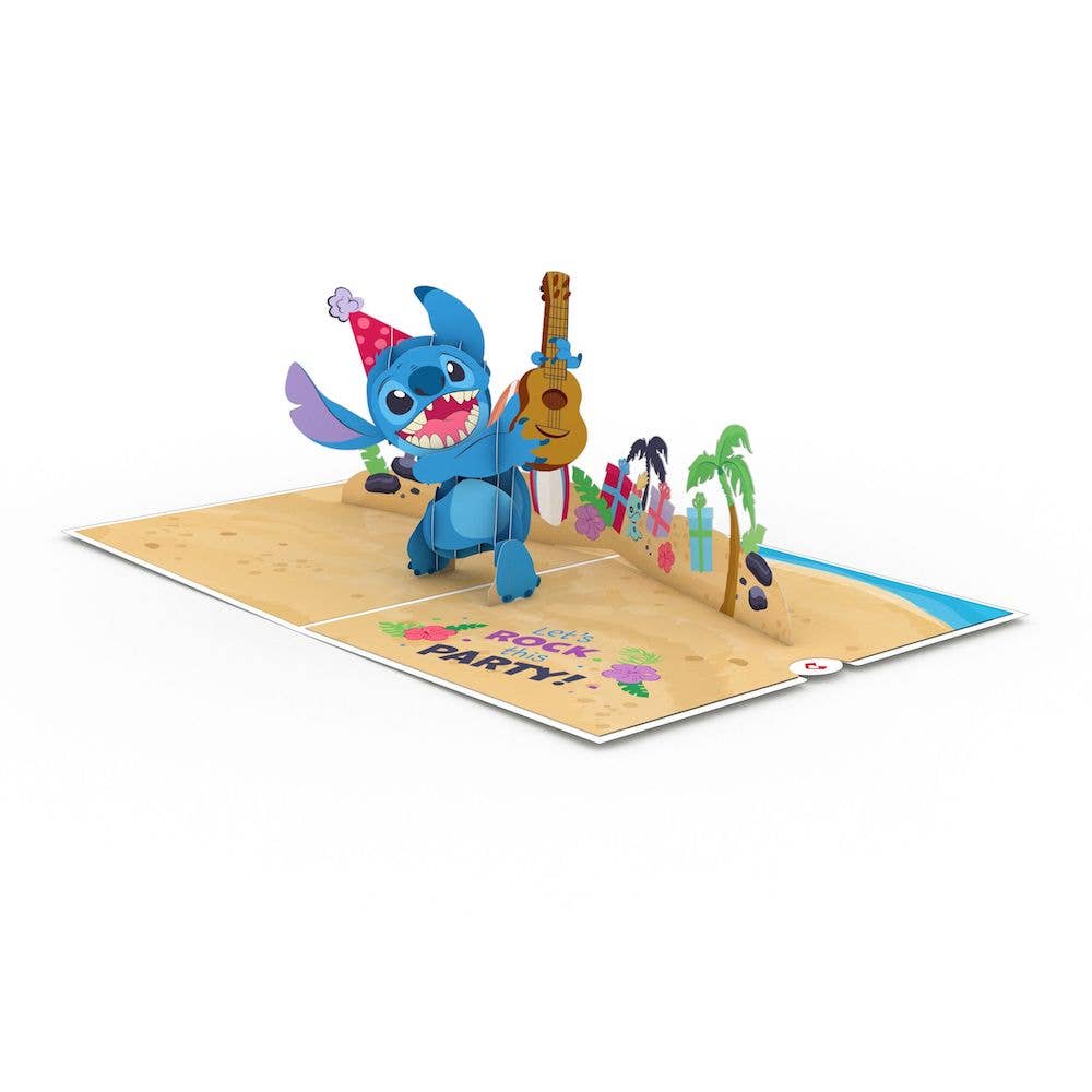 Disney's Stitch Rockin' Birthday 5''x7'' 3D Lovepop Card