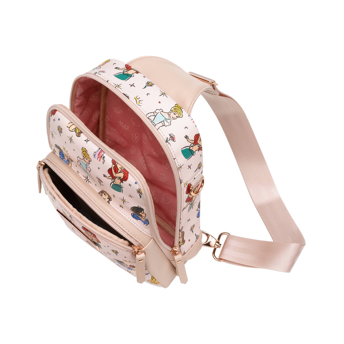 Disney Princess - CRISS-CROSS SLING Purse - Cinderella, Snow White, Ariel, Aurora