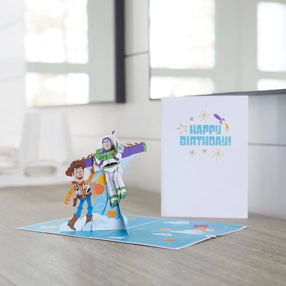 Disney's Toy Story Birthday 5''x7'' 3D Lovepop Card - Buzz Lightyear & Woody