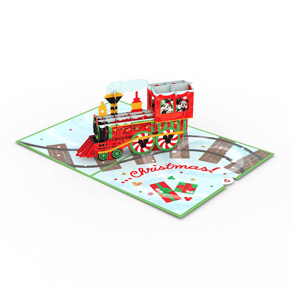 Disney's Mickey & Minnie Christmas Train 5''x7'' Card
