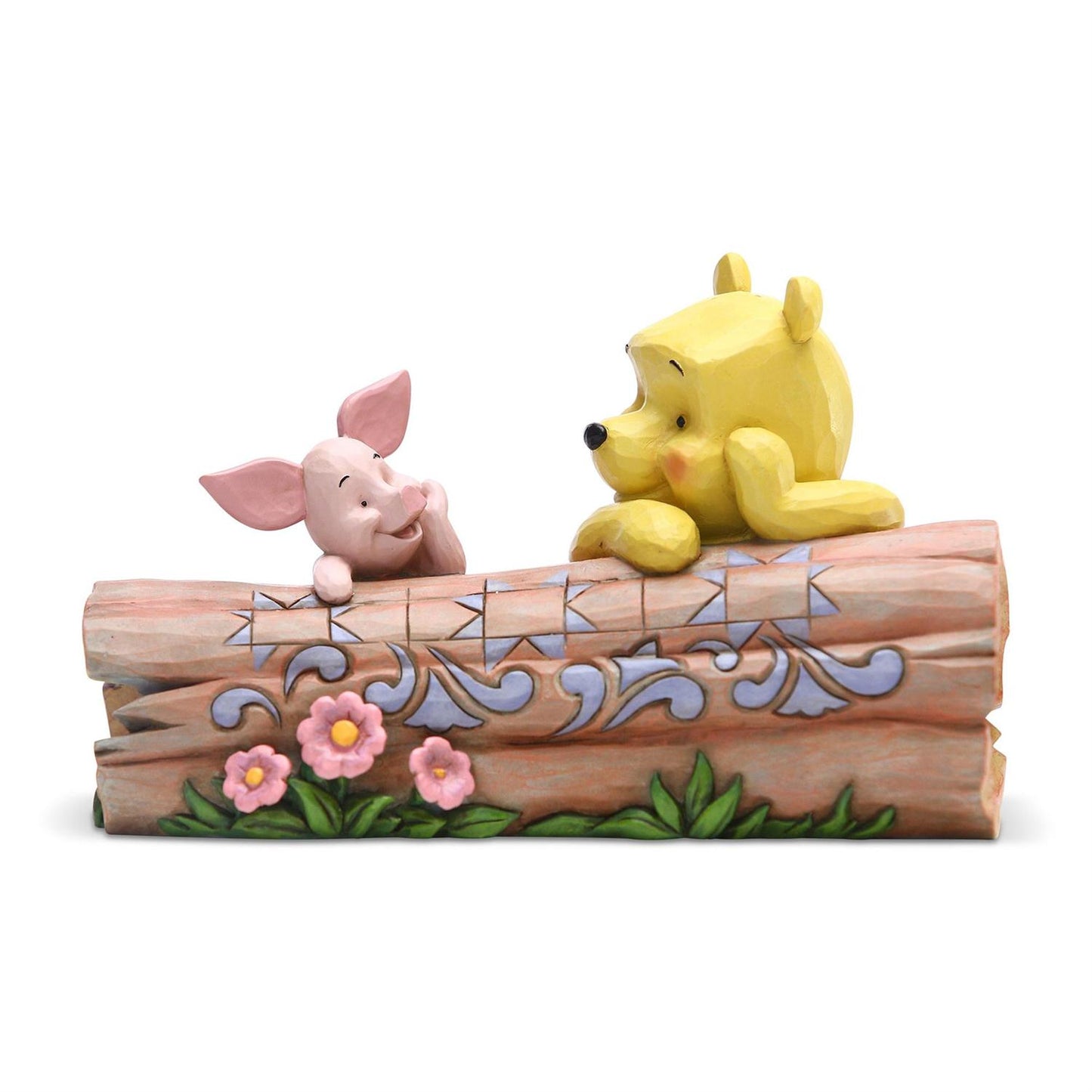Winnie the Pooh & Piglet on Log "Truncated Conversation" Jim Shore Disney Traditions