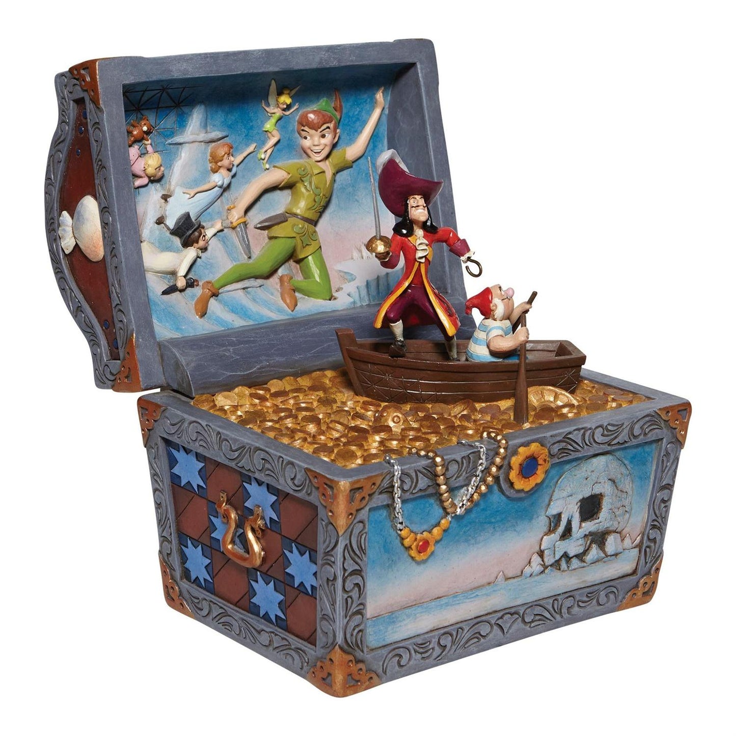 Peter Pan, Captain Hook, Tinker Bell "Treasure-strewn Tableau" Jim Shore Disney Traditions
