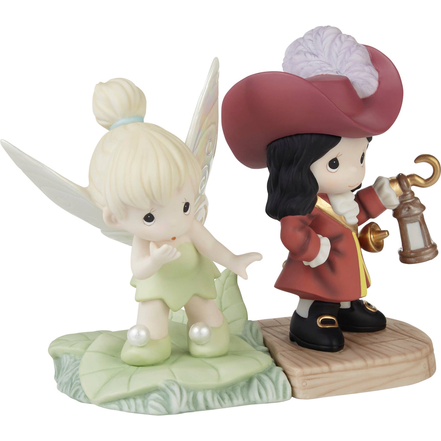 Disney Tinker Bell and Captain Hook Figurine Set by Precious Momets