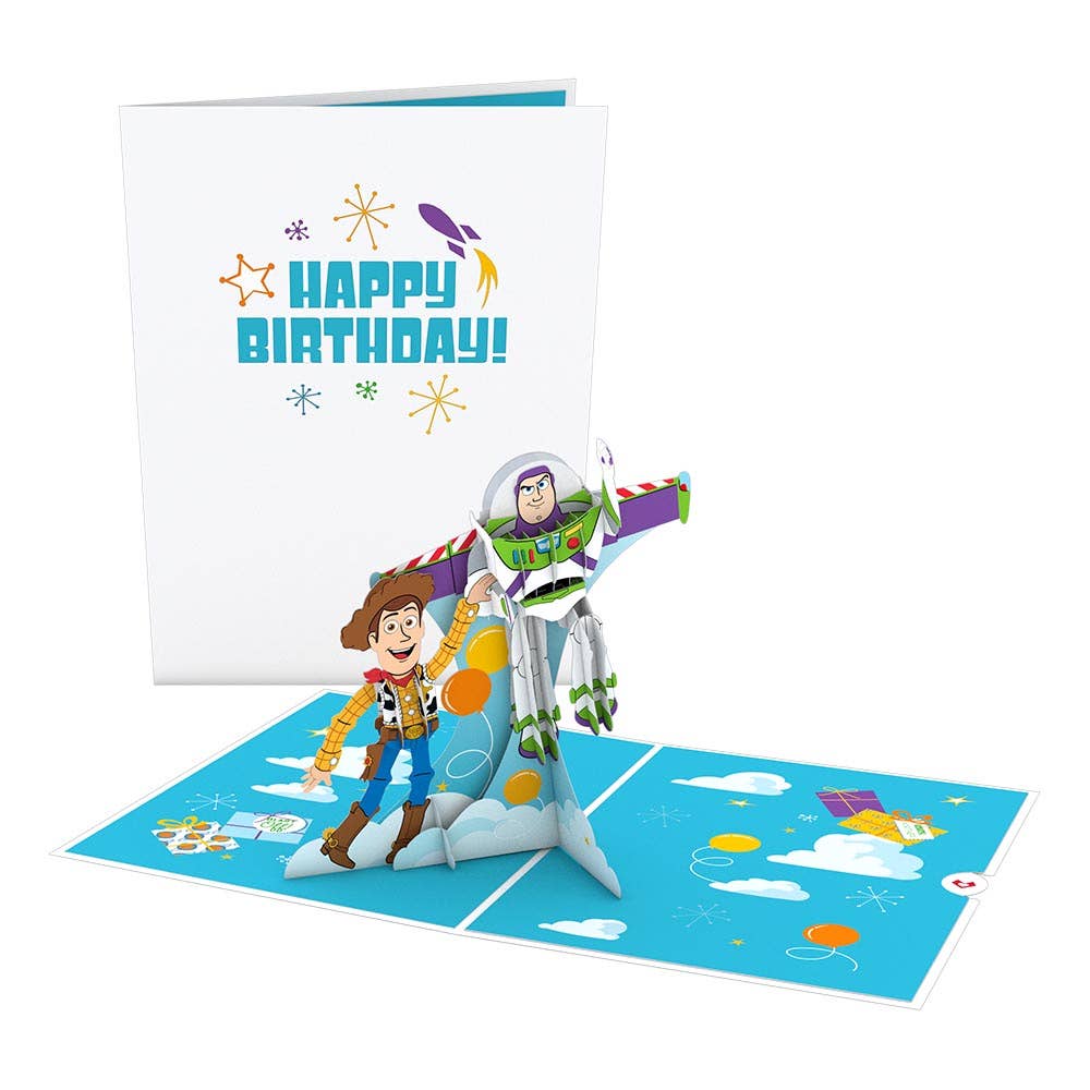 Disney's Toy Story Birthday 5''x7'' 3D Lovepop Card - Buzz Lightyear & Woody
