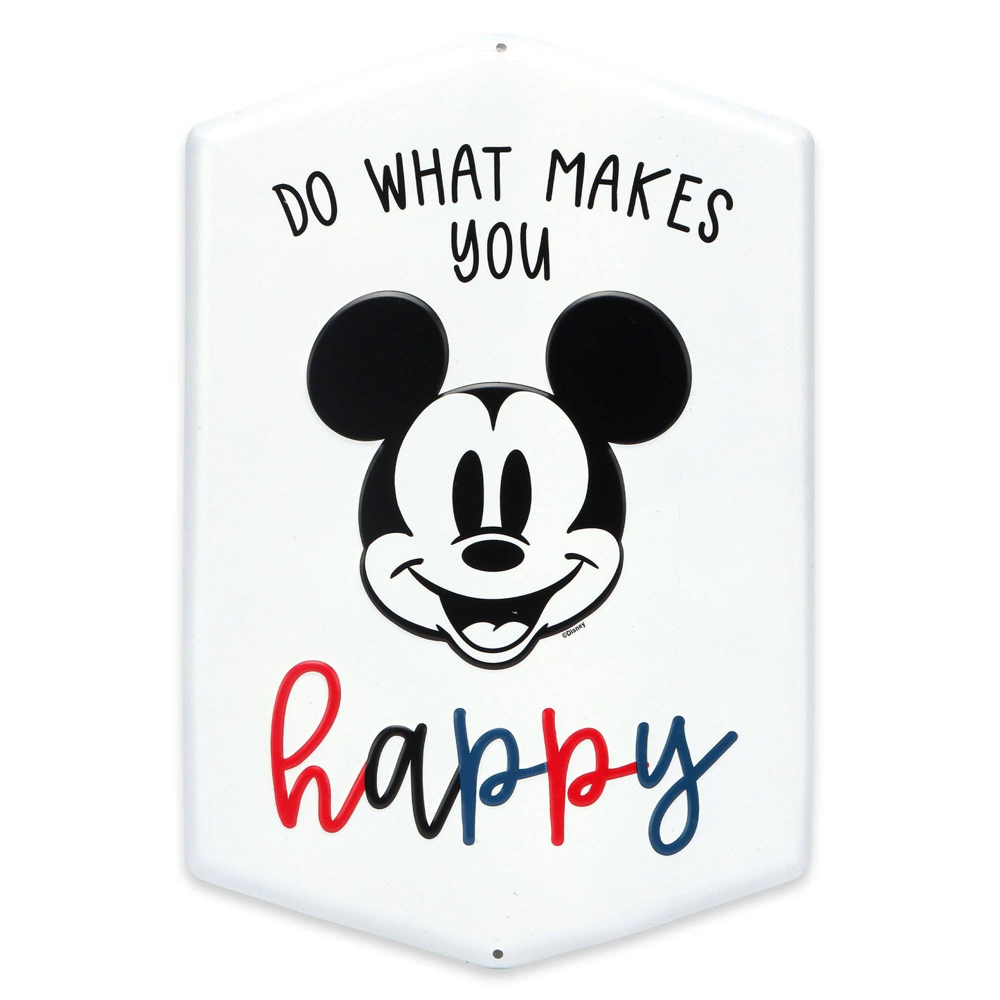 Disney Mickey Mouse Do What Makes You Happy Metal Sign
