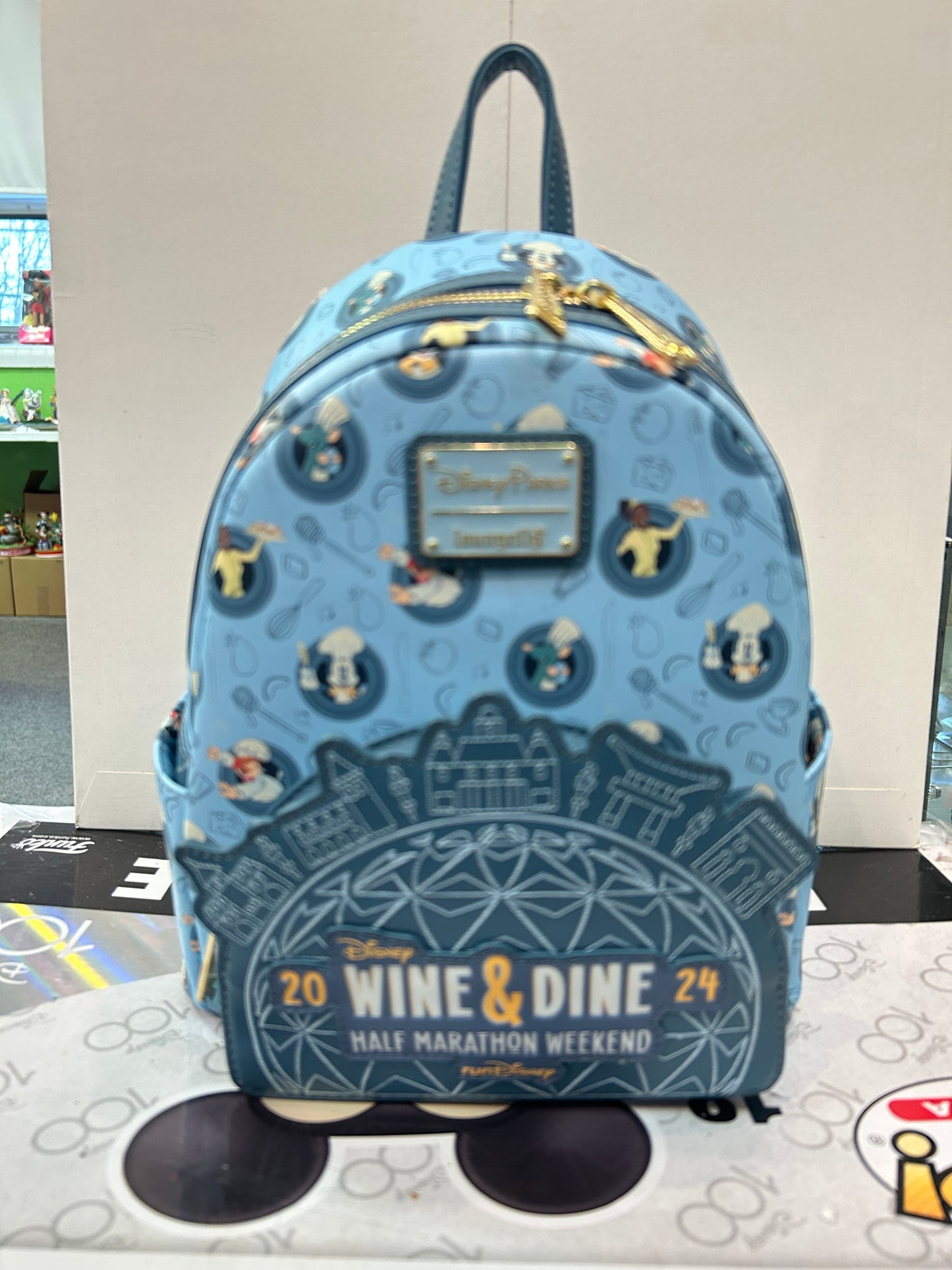 2024 Wine & Dine Marathon DISNEY PARKS LOUNGEFLY Backpack / Purse NWT