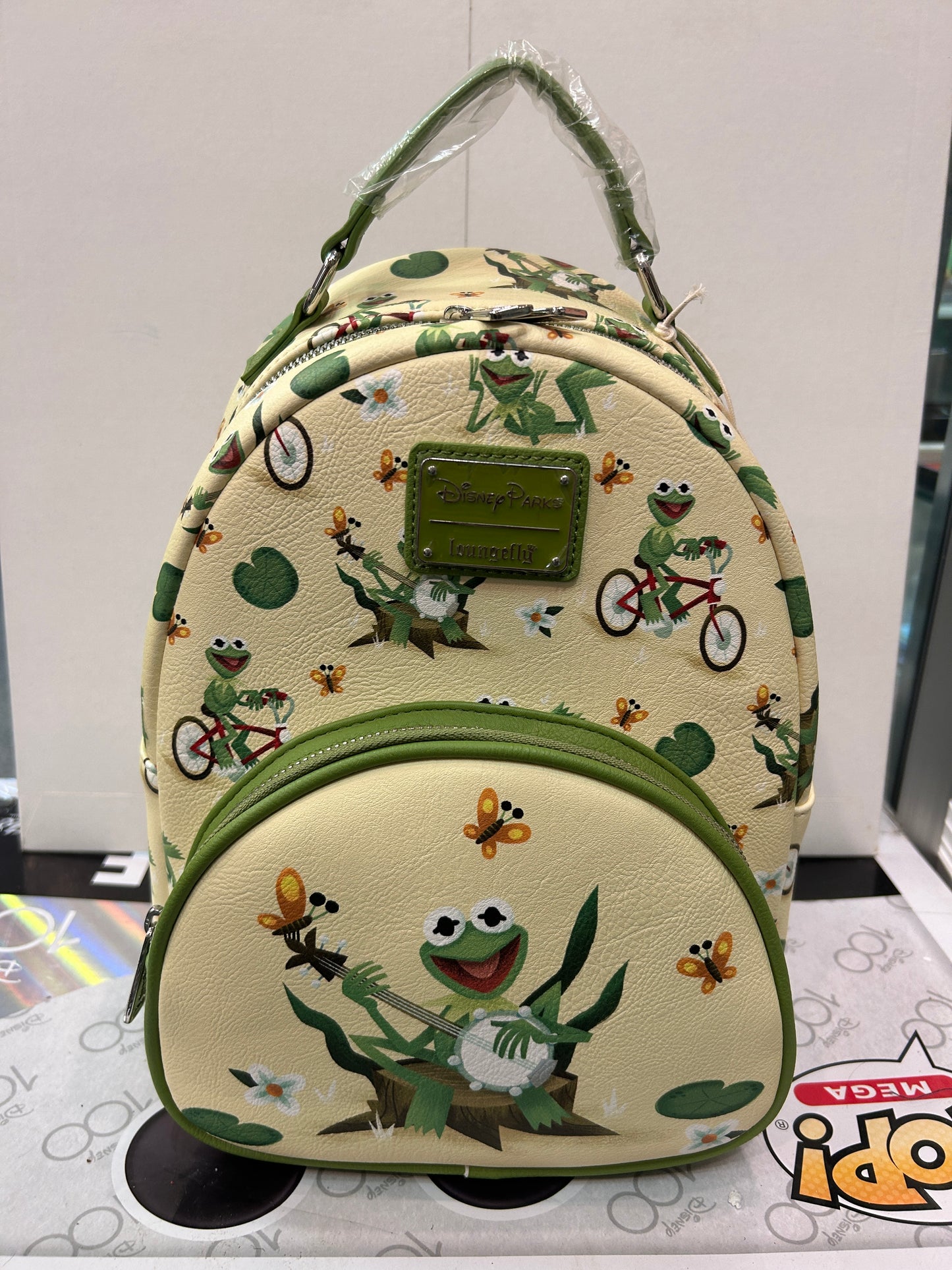 MUPPETS Kermit the Frog DISNEY PARKS LOUNGEFLY Backpack / Purse NWT