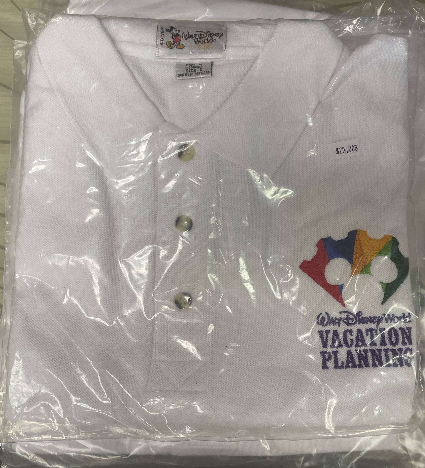 Walt Disney World Vacation Planning Polo Shirt - Brand New