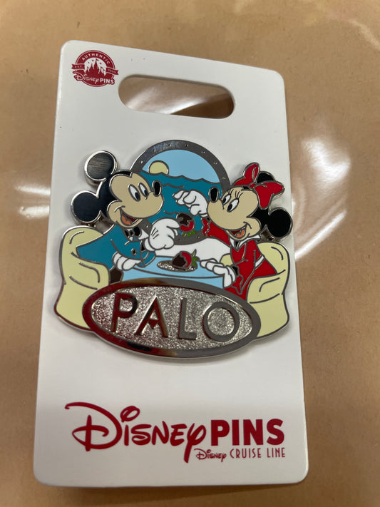 Mickey & Minnie Mouse PALO Dining - Disney Cruise Line Pin