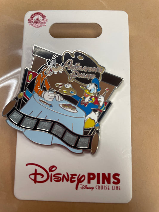 Donald Duck & Goofy - Animator's Palate Dining - Disney Cruise Line Pin