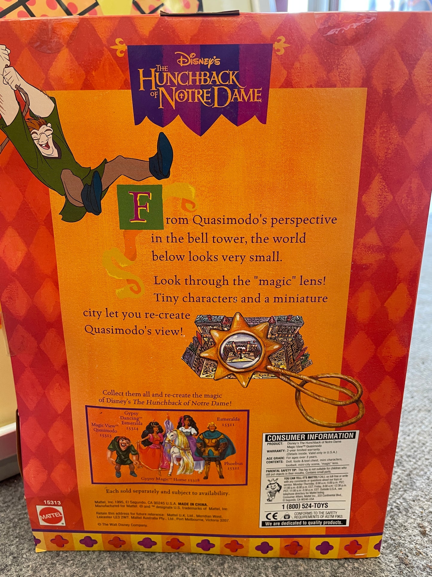 Quasimodo - Disney's Hunchback of Notre Dame Collectible DOLL by Mattel