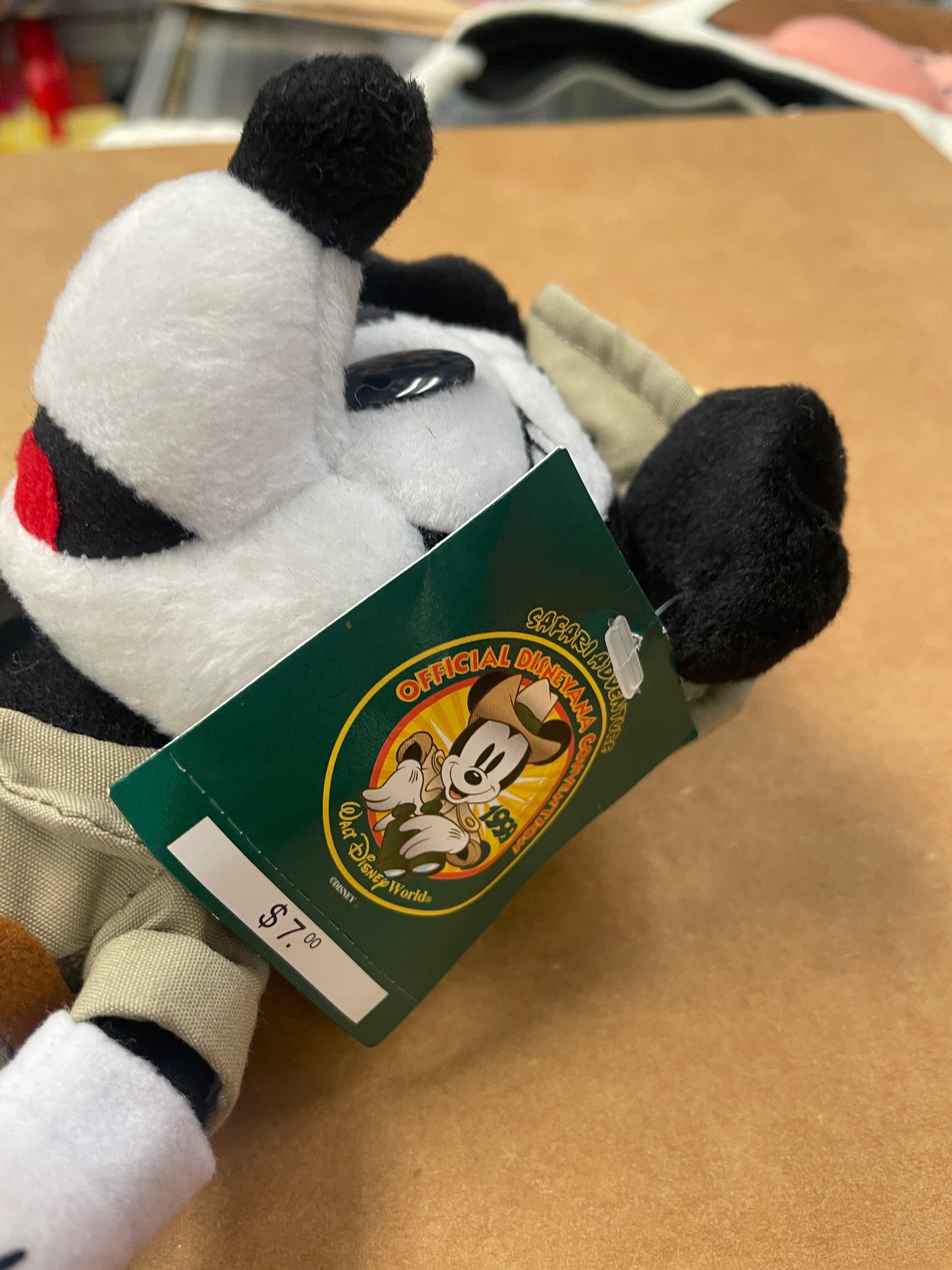 1999 Disneyana Convention - Minnie Mouse Safari Beanie Plush - New with Tag