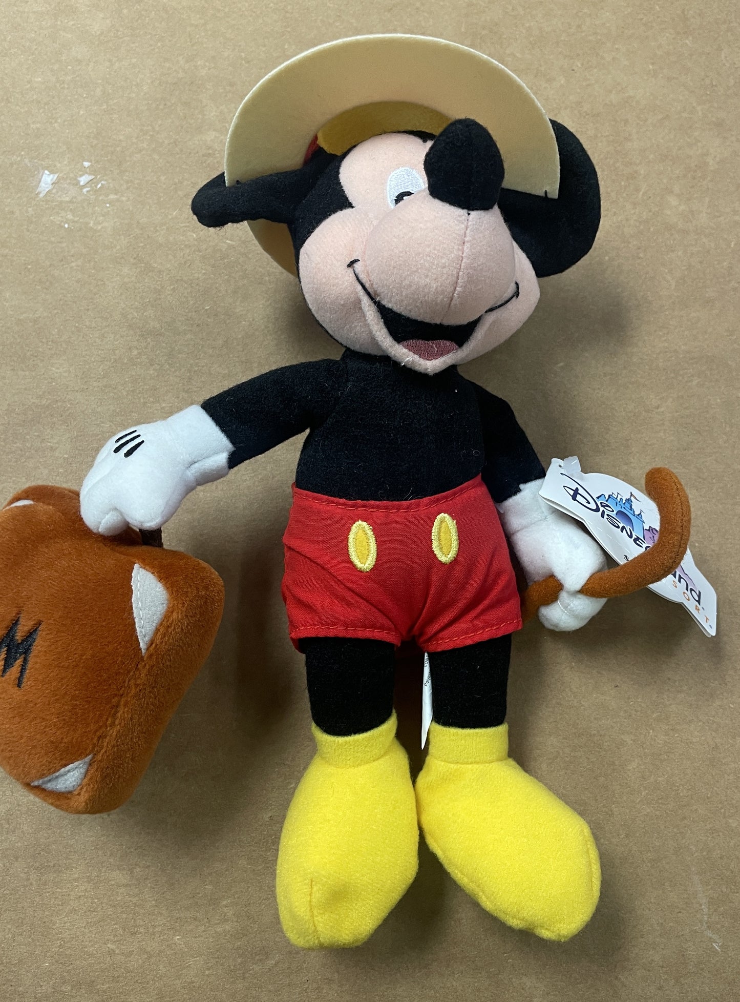 2001 Disneyana Convention Mickey Mouse Beanie Plush - New with Tags