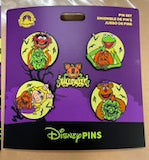 The Muppets Halloween Pin Set: Kermit The Frog, Miss Piggy, Animal and Fozzie Bear