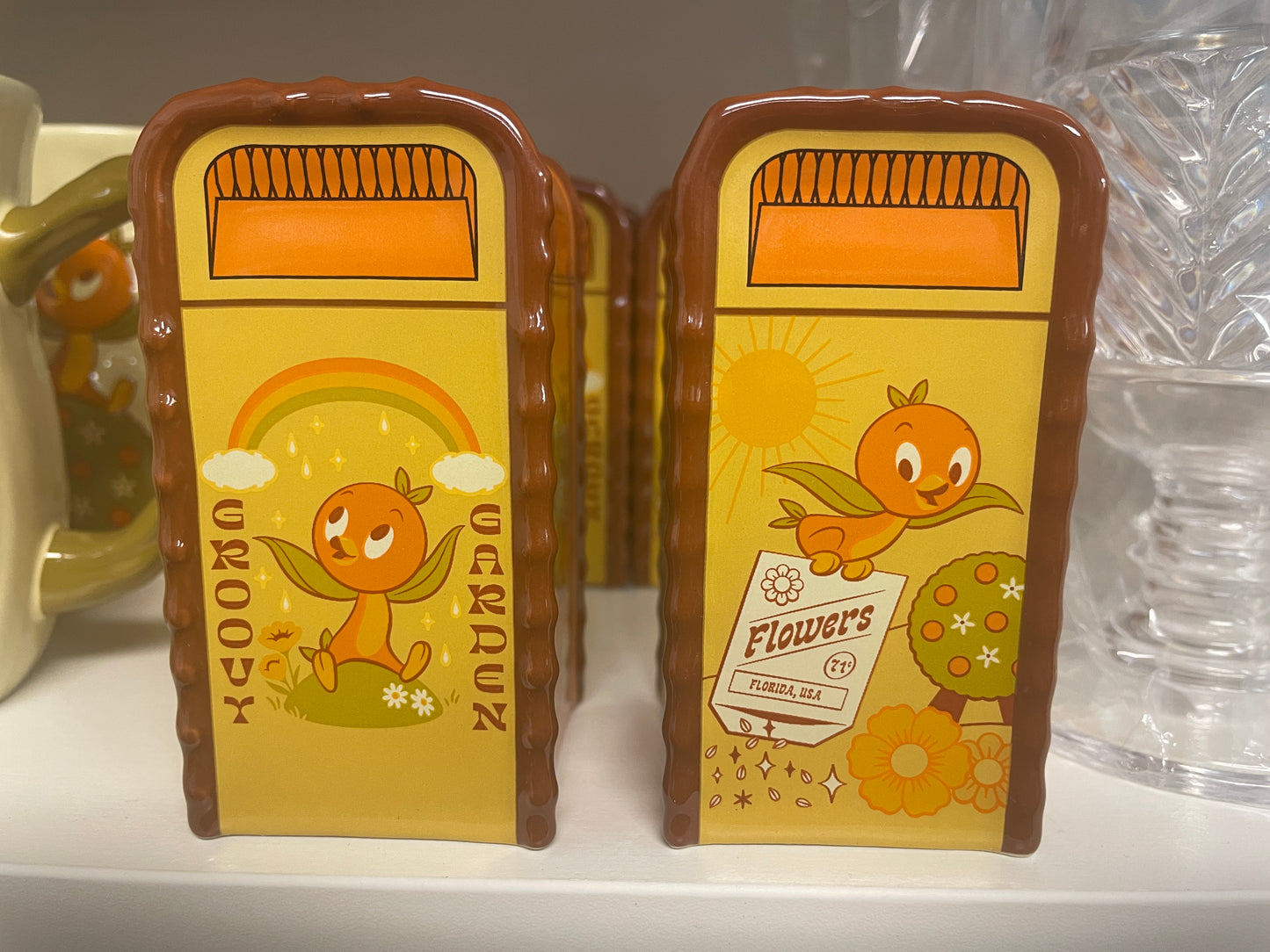 Orange Bird Salt & Pepper S&P Shakers Disney World 2023 Epcot Flower & Garden Festival