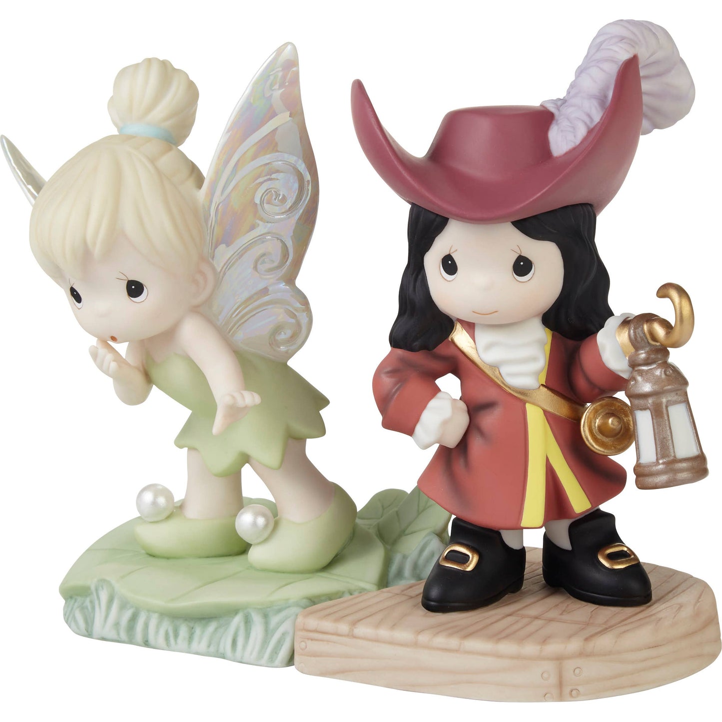 Disney Tinker Bell and Captain Hook Figurine Set by Precious Momets
