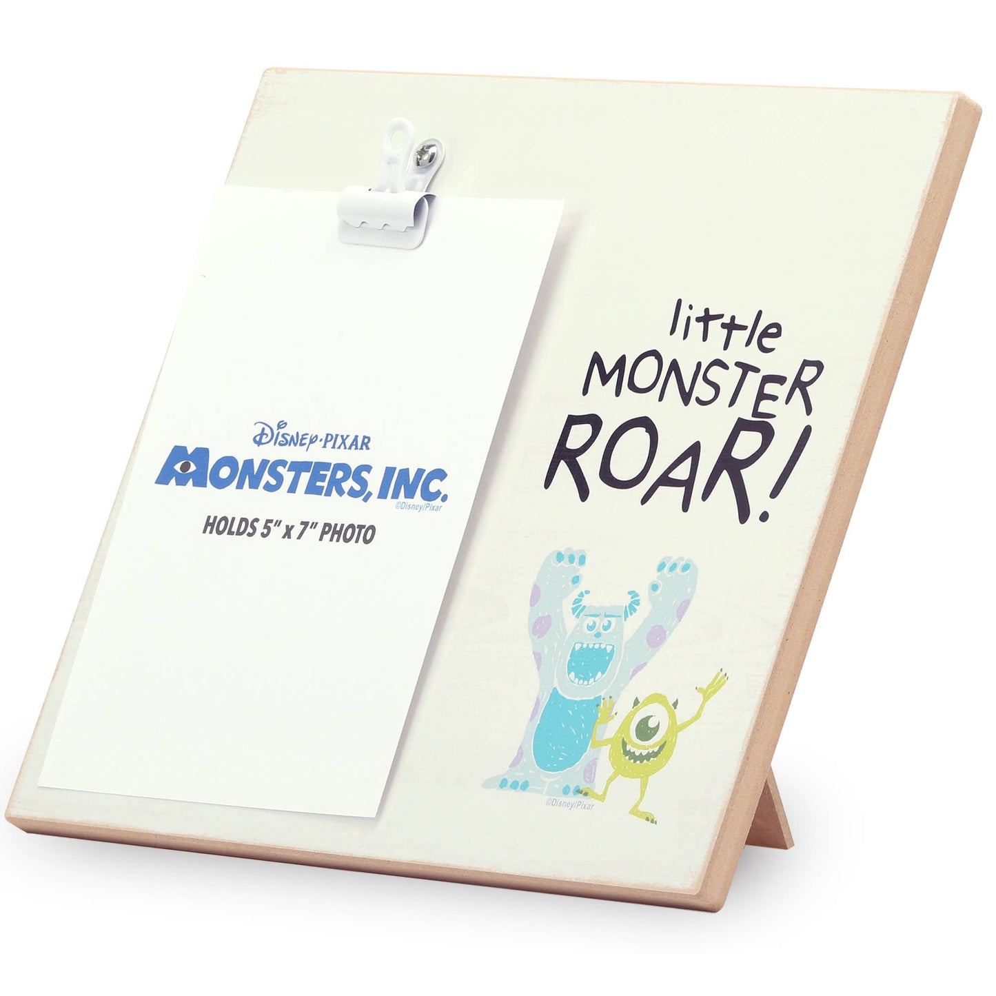 Monsters, Inc. Mike & Sulley Little Monster Roar Wood Photo Clip Frame DISNEY