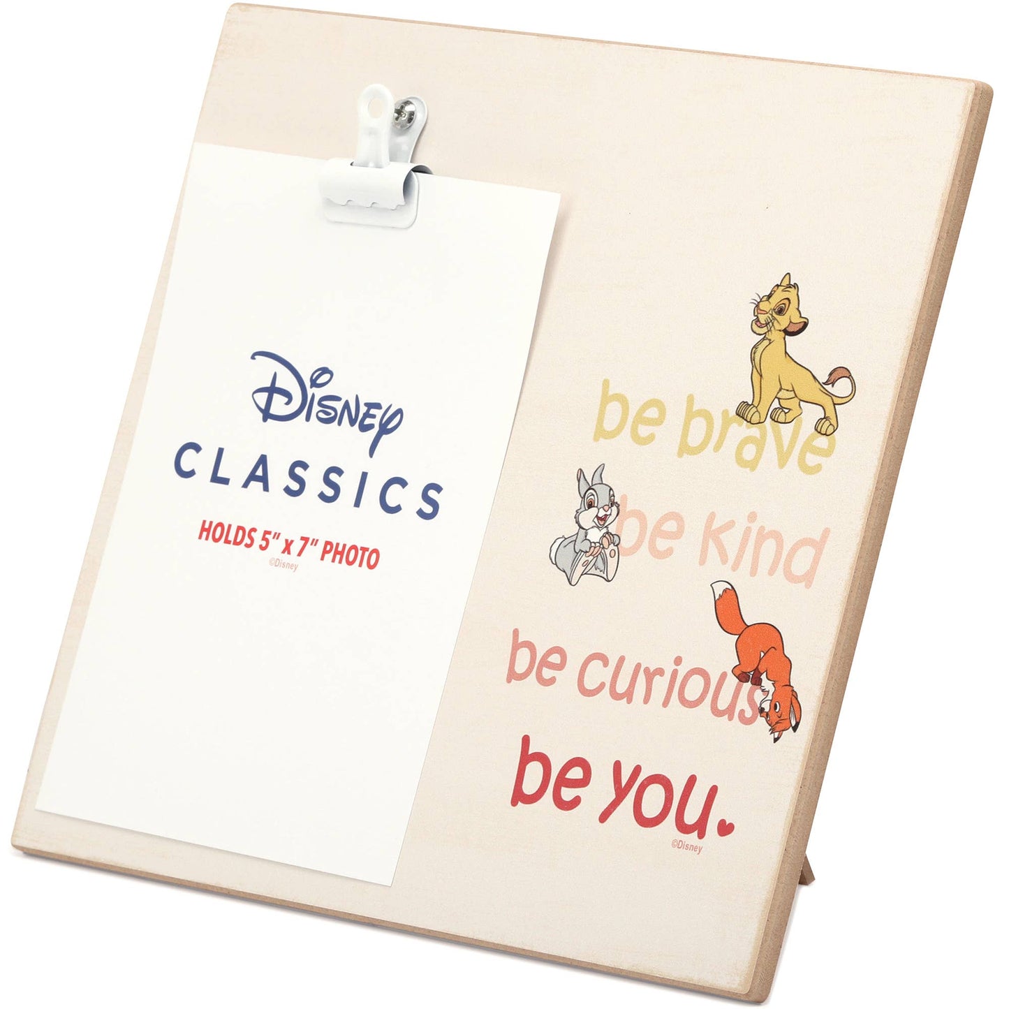 Disney Simba Thumper Tod - Wood Photo Clip Frame - Lion King Fox & the Hound Bambi
