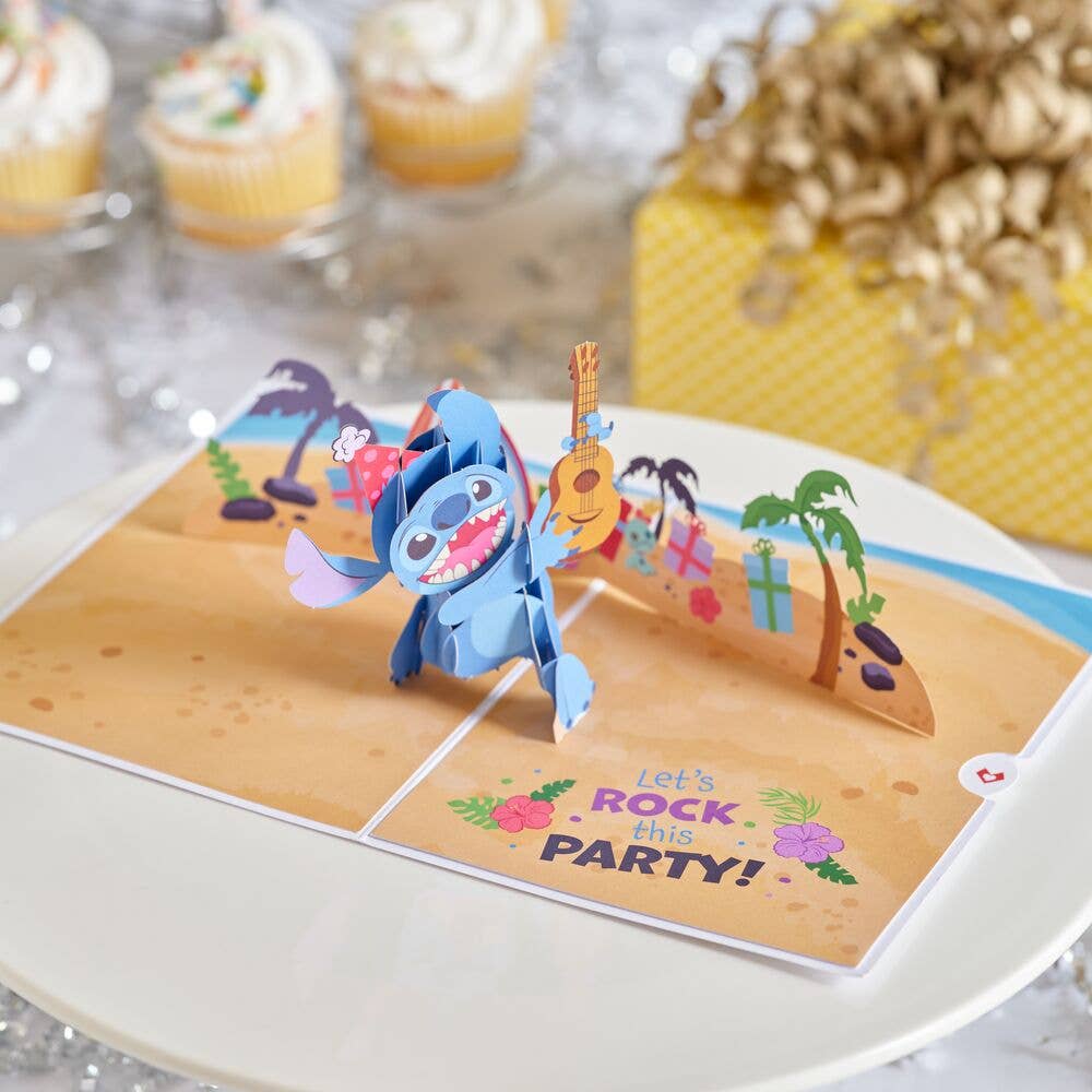 Disney's Stitch Rockin' Birthday 5''x7'' 3D Lovepop Card
