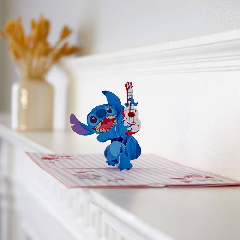Disney's Stitch Rockin' Valentine 5''x7'' 3D Lovepop Card