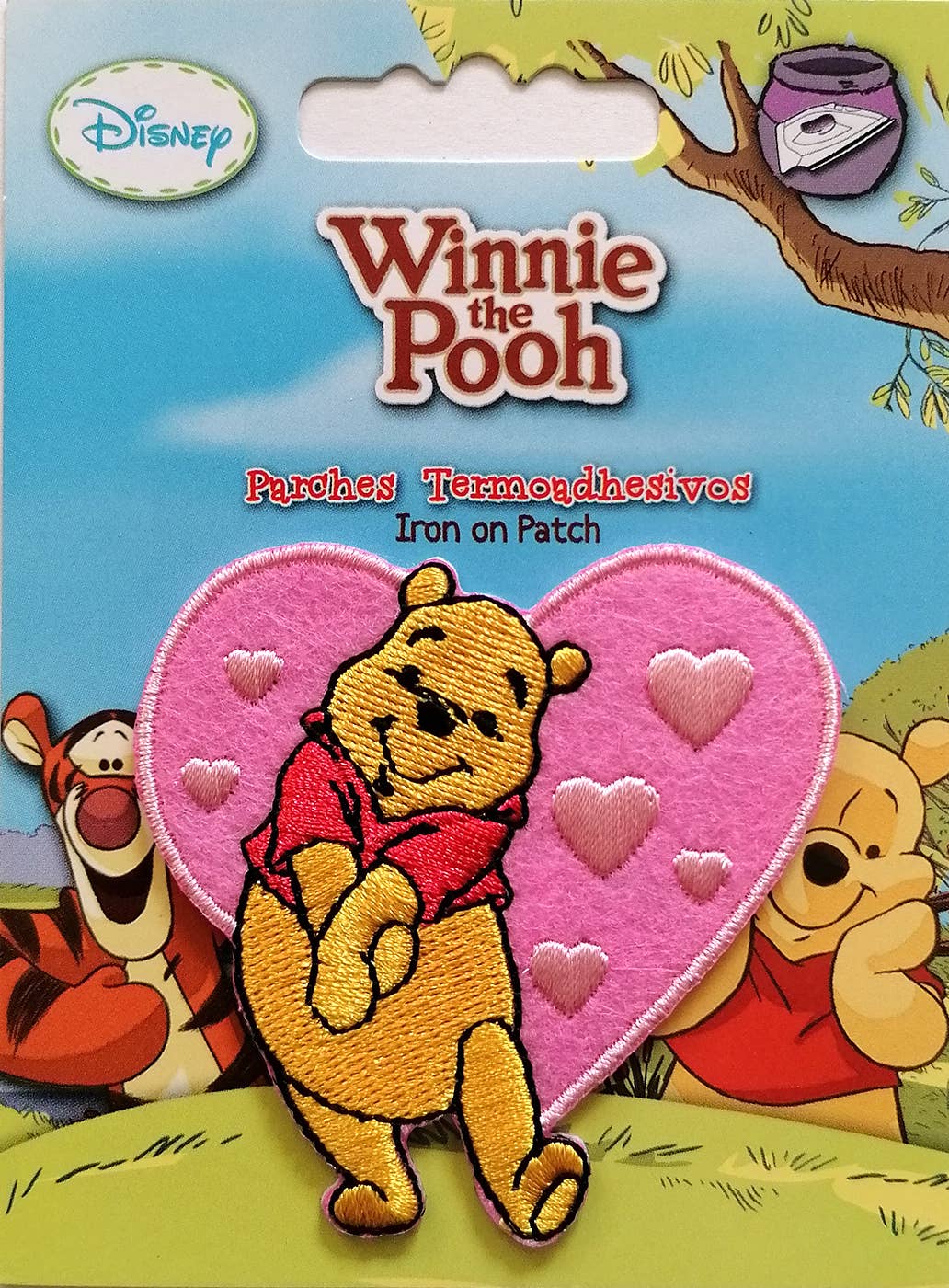 Winnie the Pooh with Heart Iron on Patch