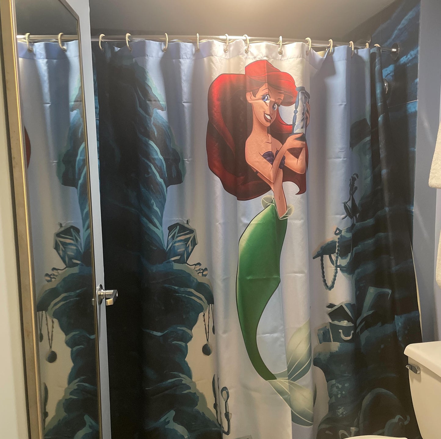 Ariel The Little Mermaid Shower Curtain Art of Animation Resort Walt Disney World