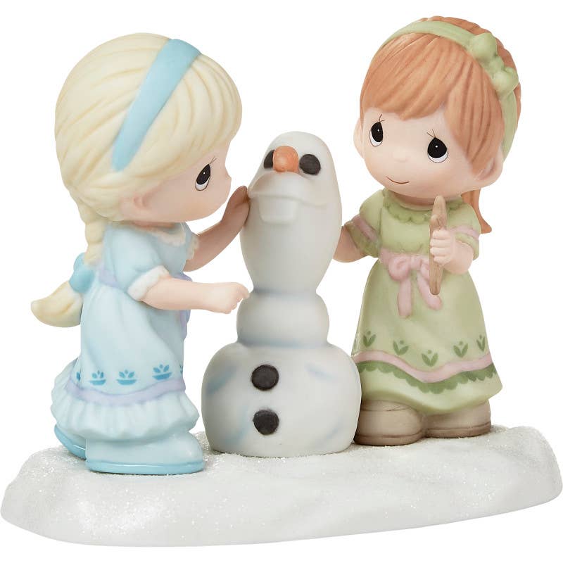 Elsa, Anna & Olaf - Building A Snowman Is Better With You Disney Frozen Figurine - Precious Moments
