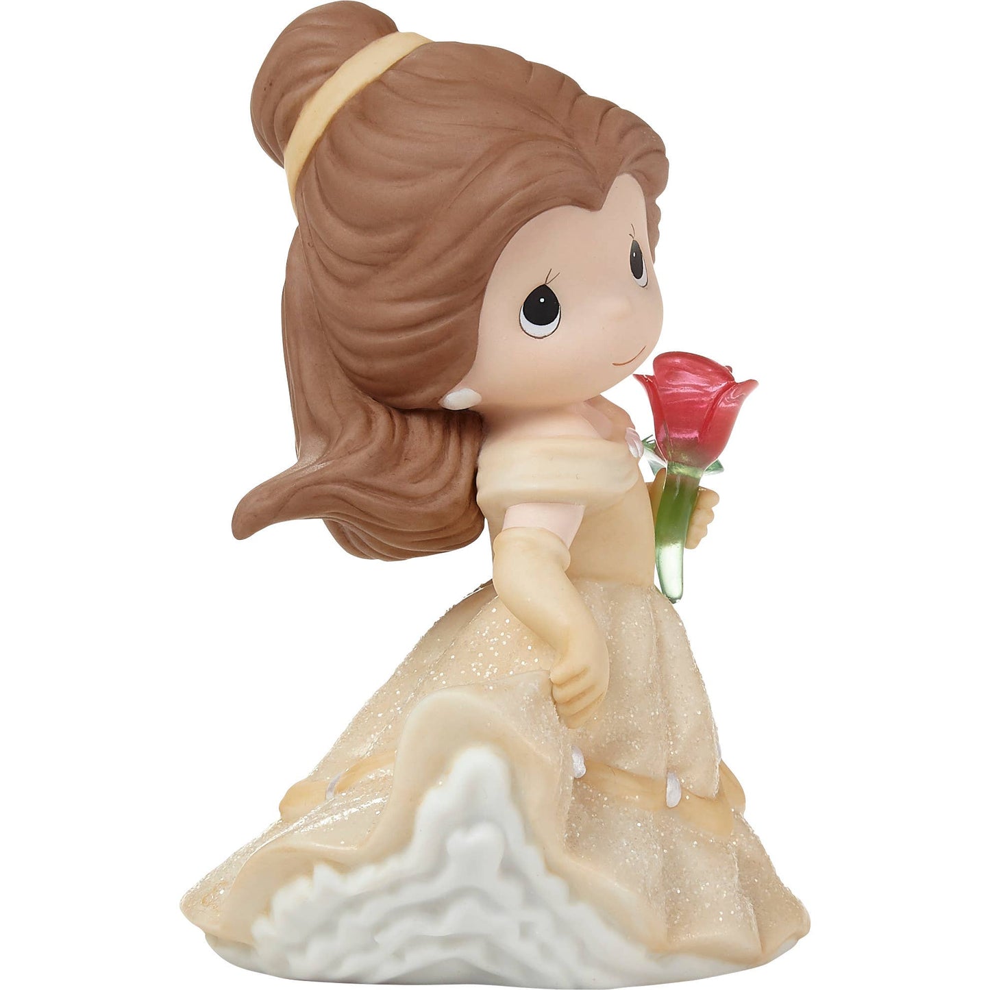 Precious Moments Disney Belle With Glass Rose Figurine - Beauty and the Beast