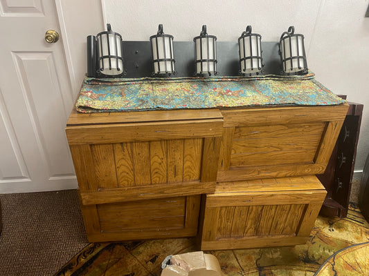 Pirates of Caribbean themed 4 East Indies Company Crate Dresser - Walt Disney World Caribbean Beach Resort Room