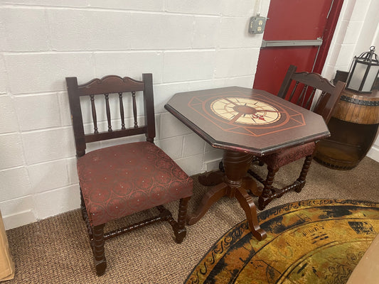 Pirate Compass Themed Table & One Chair - Walt Disney World Caribbean Beach Resort Room