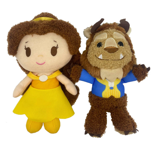 Disney Belle and Beast Cuteeze 2 pc set - Beauty and the Beast Plush