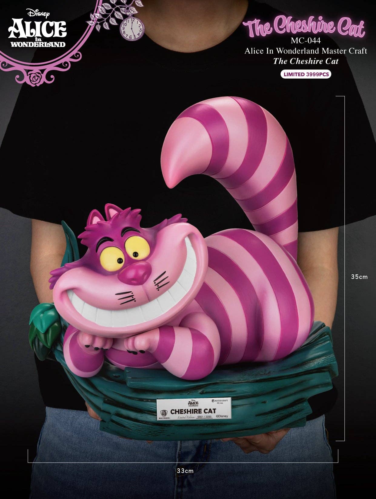 Alice In Wonderland Cheshire Cat Master Craft Table Top Statue