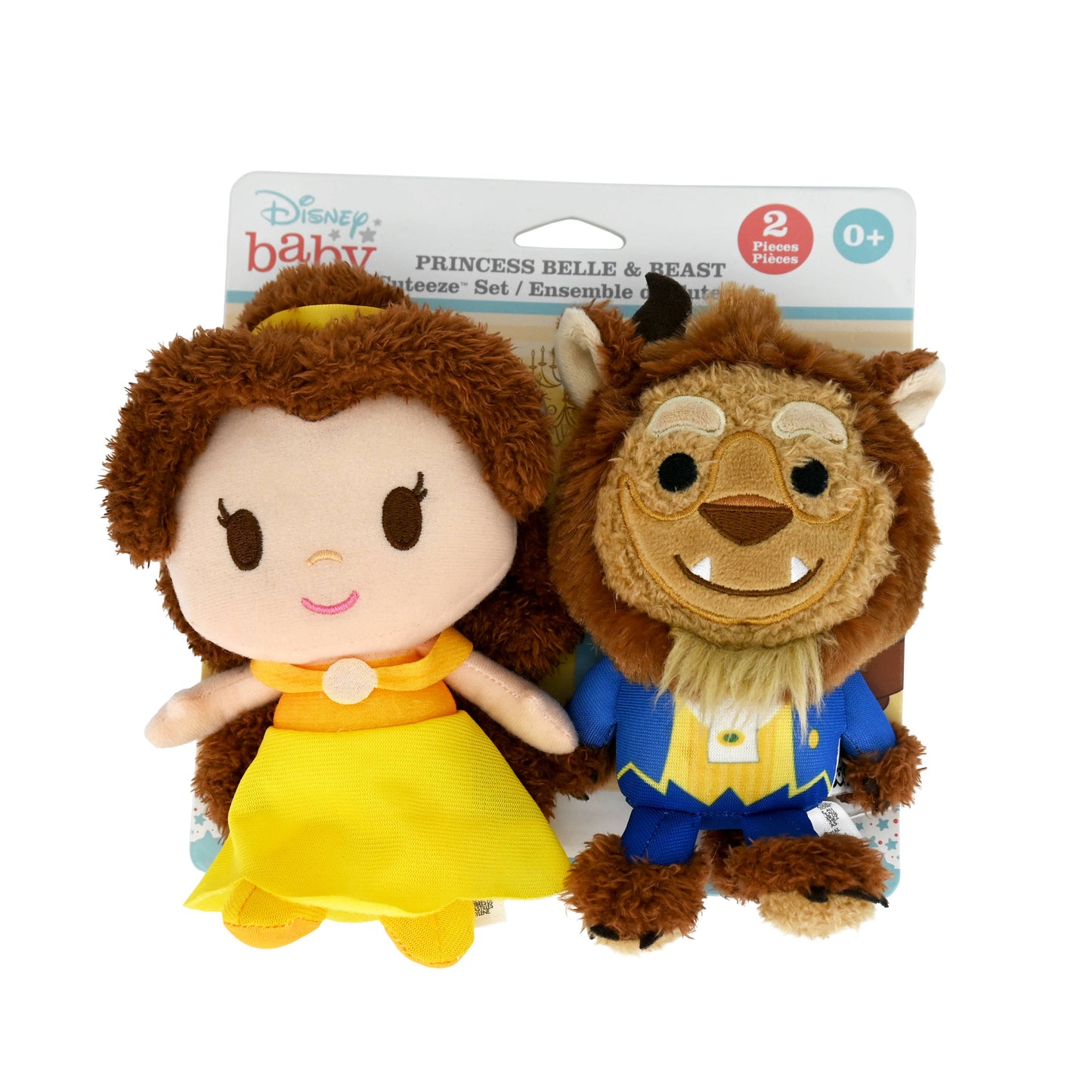 Disney Belle and Beast Cuteeze 2 pc set - Beauty and the Beast Plush