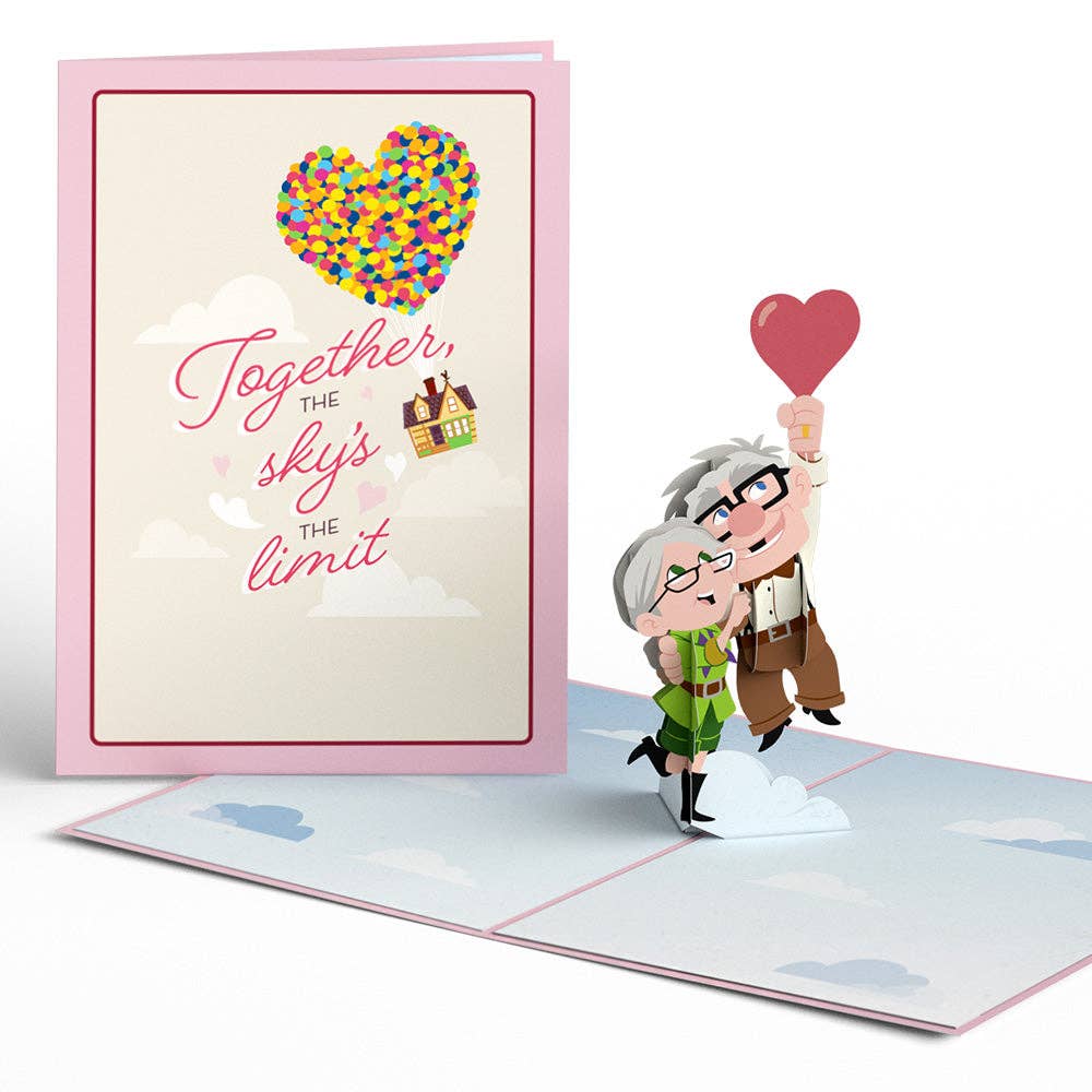 5x7" Disney and Pixar Up Carl & Ellie Pop-Up Card