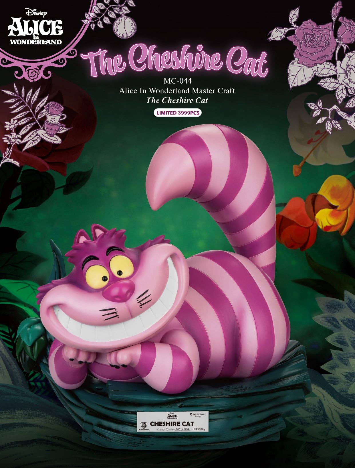 Alice In Wonderland Cheshire Cat Master Craft Table Top Statue