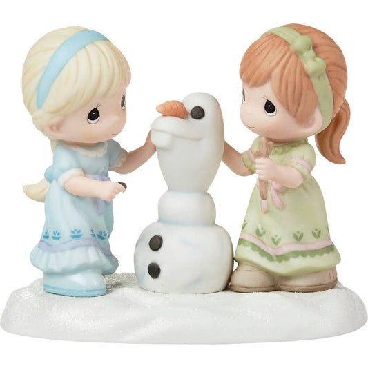 Elsa, Anna & Olaf - Building A Snowman Is Better With You Disney Frozen Figurine - Precious Moments
