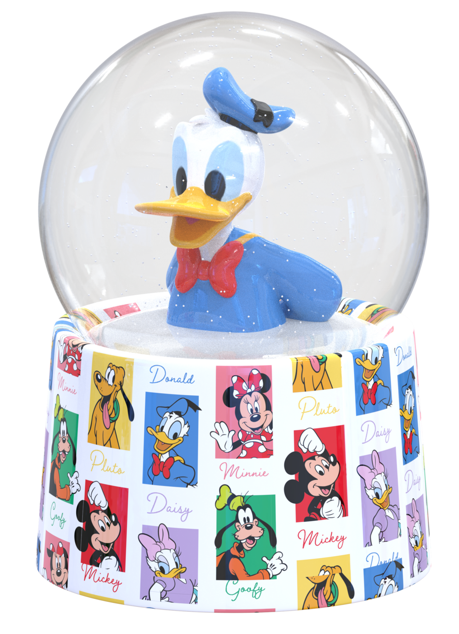 Disney Donald Duck Boxed 45mm Light Up Snow Globe