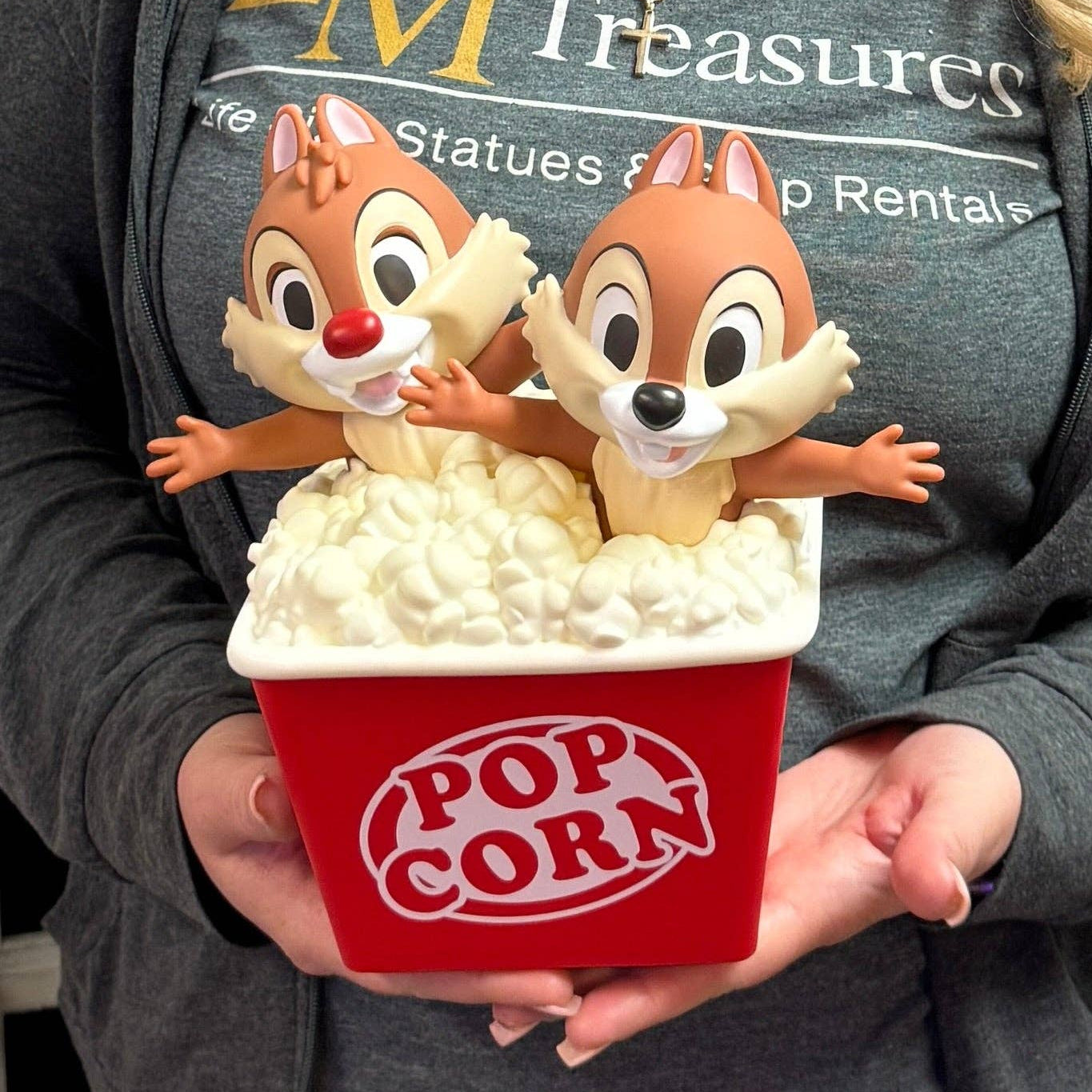 Disney Chip 'n Dale Small Piggy Bank Statue