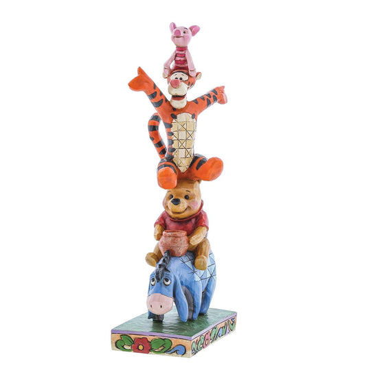 "Built by Friendship" Jim Shore Disney Traditions - Winnie the Pooh, Eeyore, Tigger, Piglet