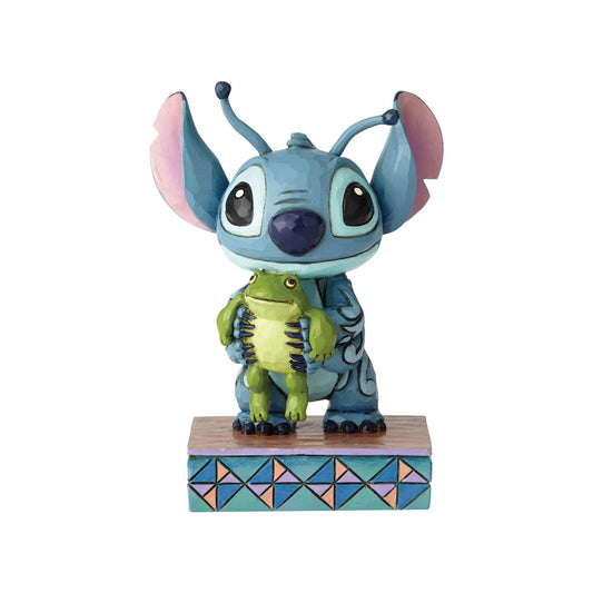 Stitch with Frog "Strange Life-Forms" Jim Shore Disney Traditions - Lilo & Stitch
