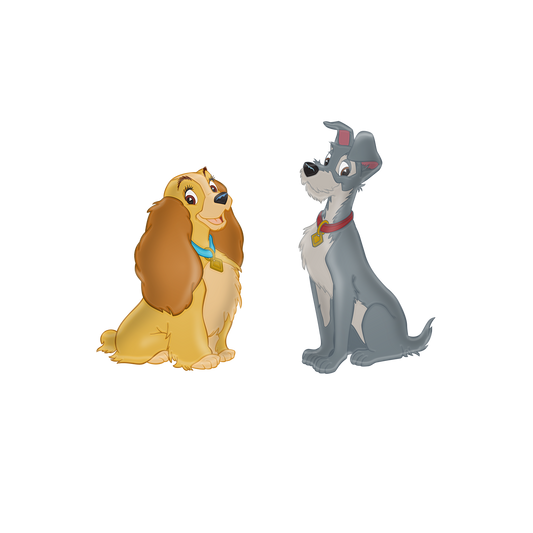 Lady and The Tramp Salt and Pepper Shaker