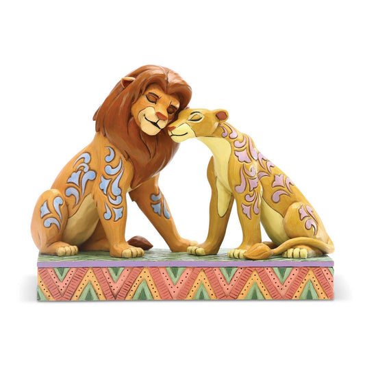 Simba & Nala Snuggling "Savannah Sweethearts" Jim Shore Disney Traditions - The Lion King